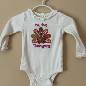 Koala Kids White 'My First Thanksgiving' Bodysuit